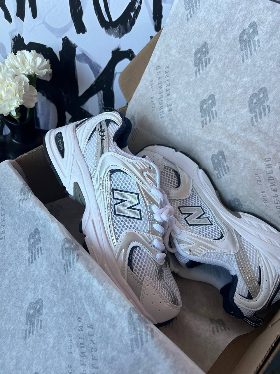 Newbalance 530 "White Silver Navy"
