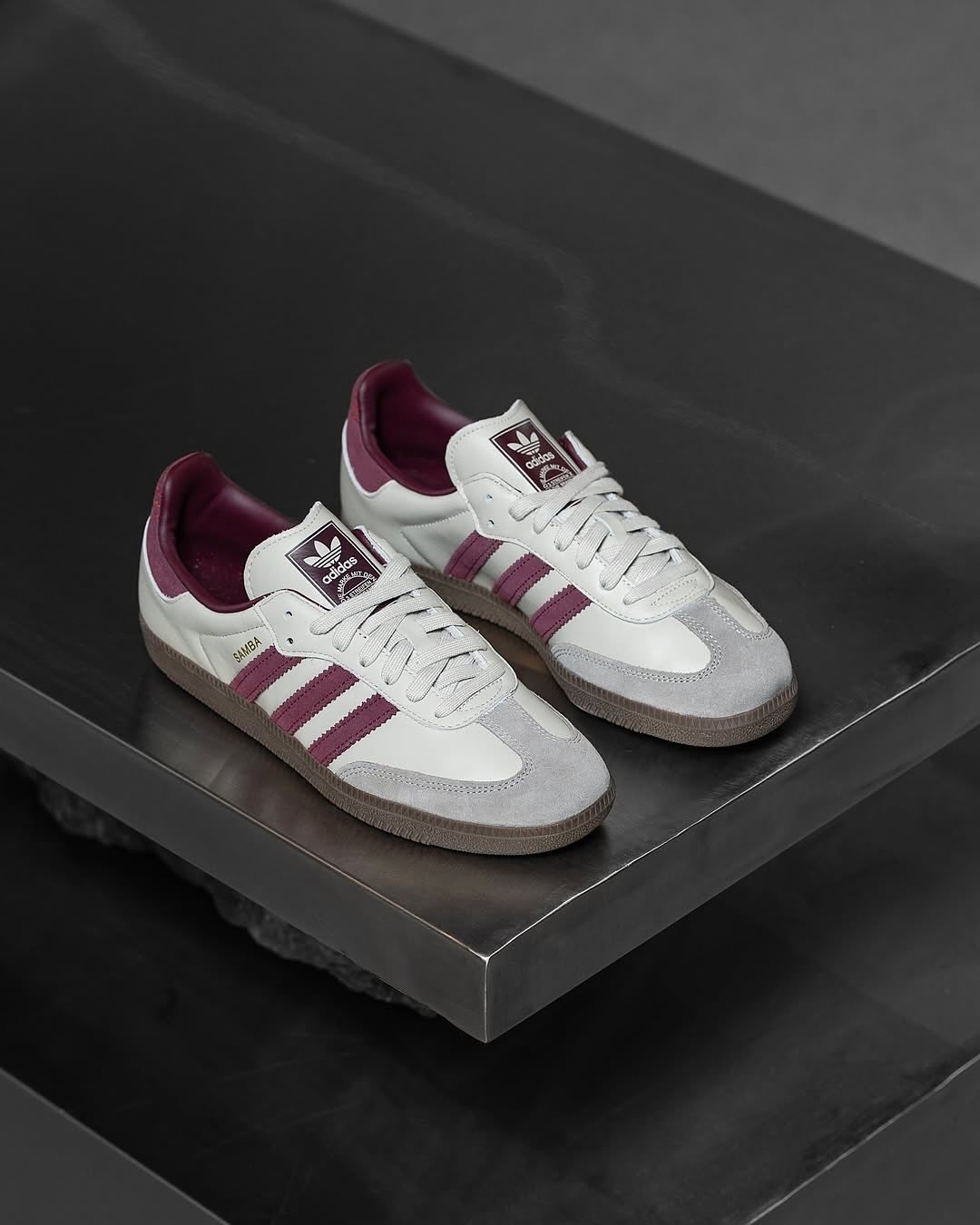 Adidas Samba Og "Putty Grey Maroon"