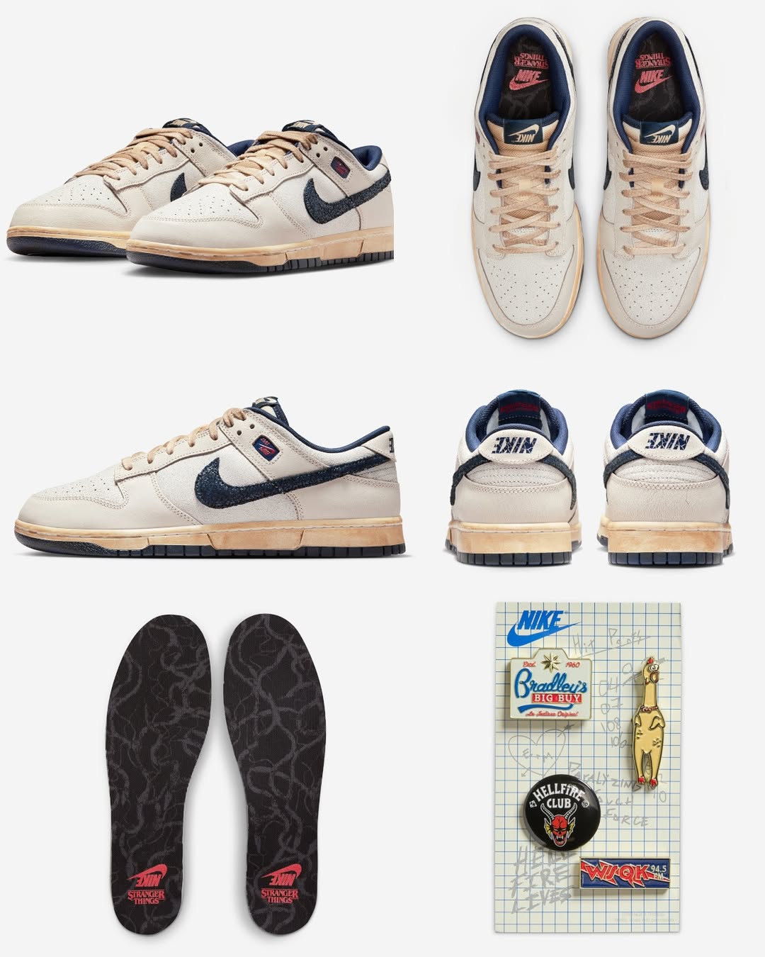 Nike Sb Dunk Low x Stranger Things "Phantom & Midnight Navy" (UA)