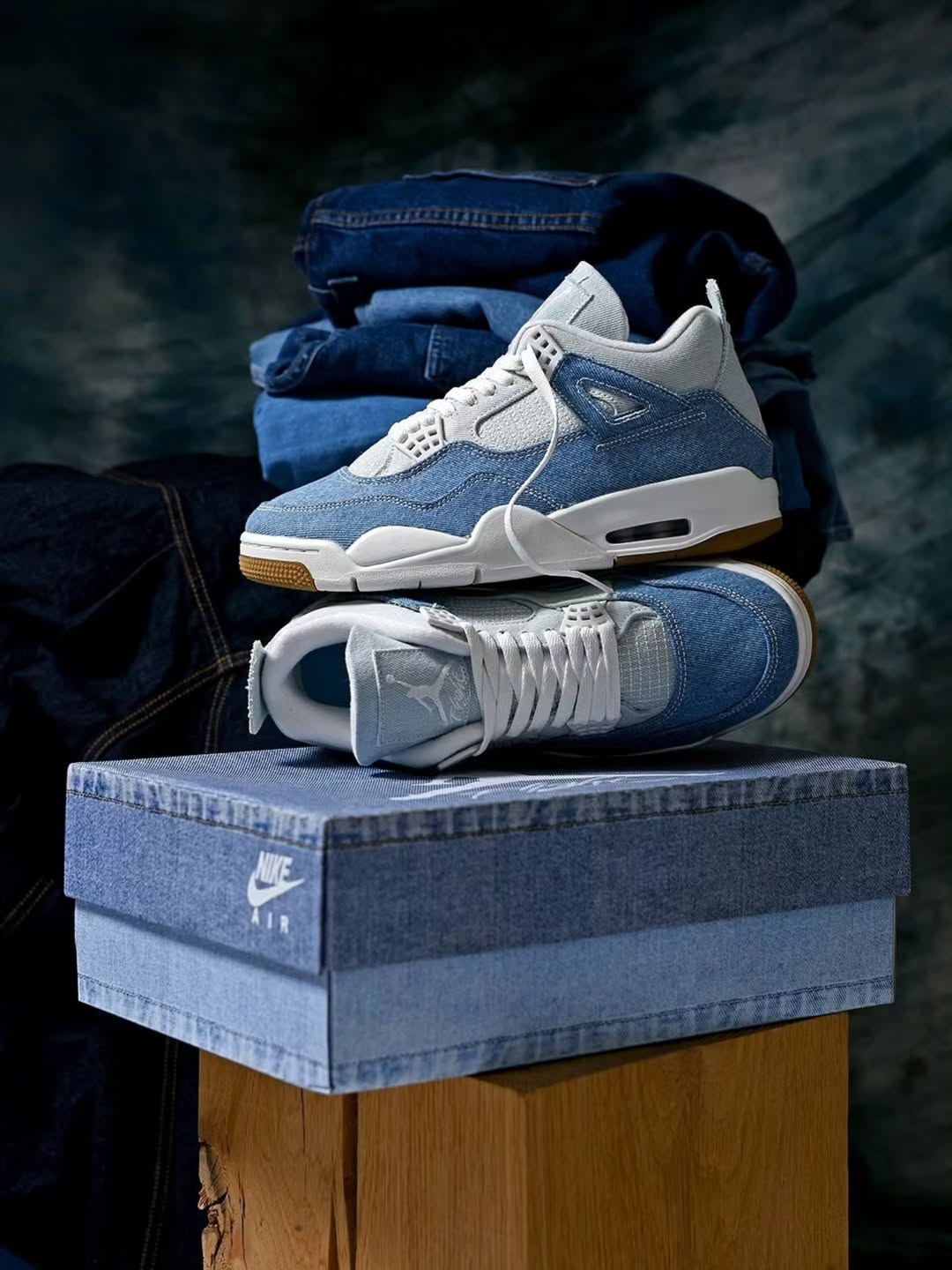 Nike Air Jordan Retro4 Denim "Worn Blue" (Semi Ua)