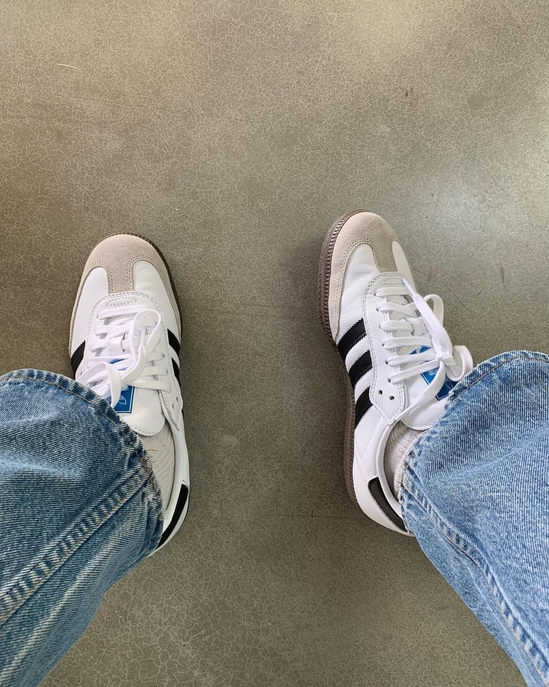 Adidas Samba Og Cloud White Black (Semi UA)
