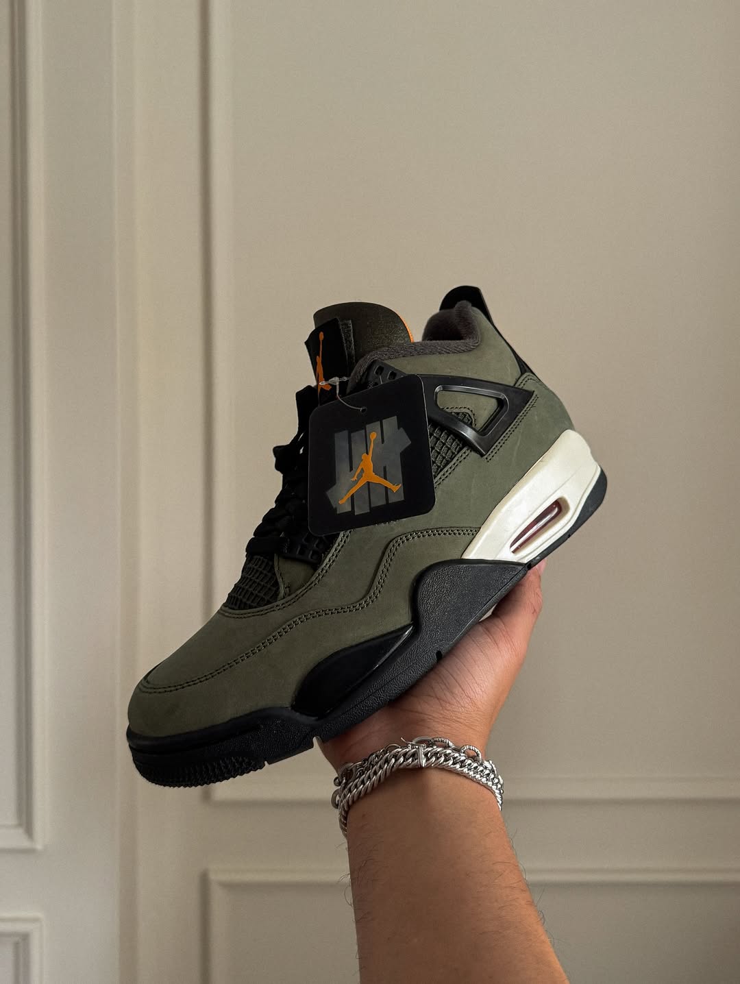 Nike Air Jordan Retro4 x Undefeated "Deep Green Clementine"