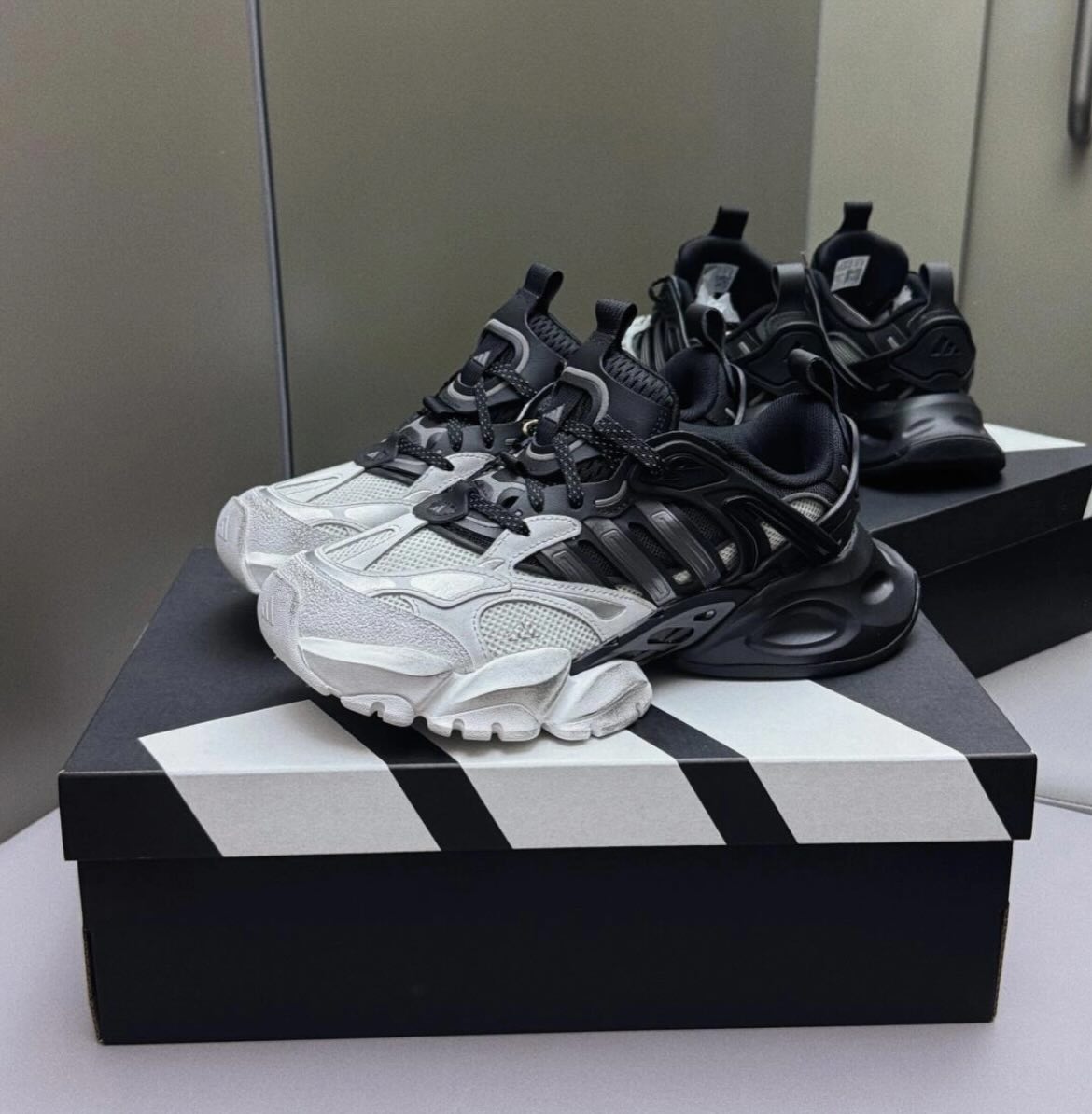 Adidas Xlg Deluxe Runner 'Black White'