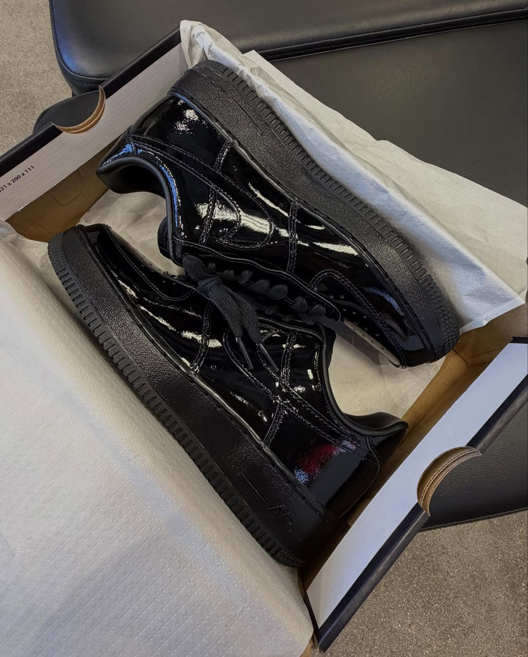 Nike air force 1 Low 'Black Patent'