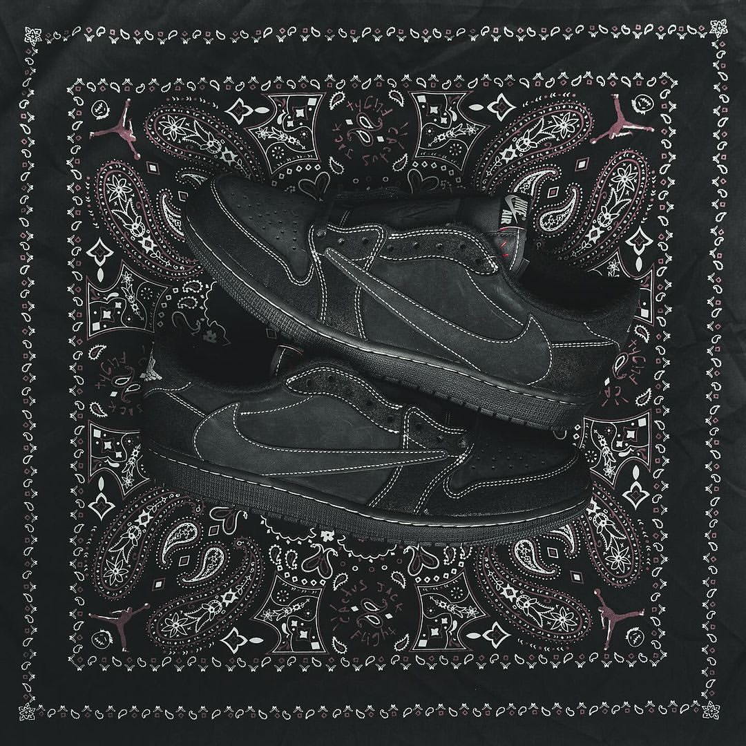 Travis Scott x Jordan 1 Low "Black Phantom"