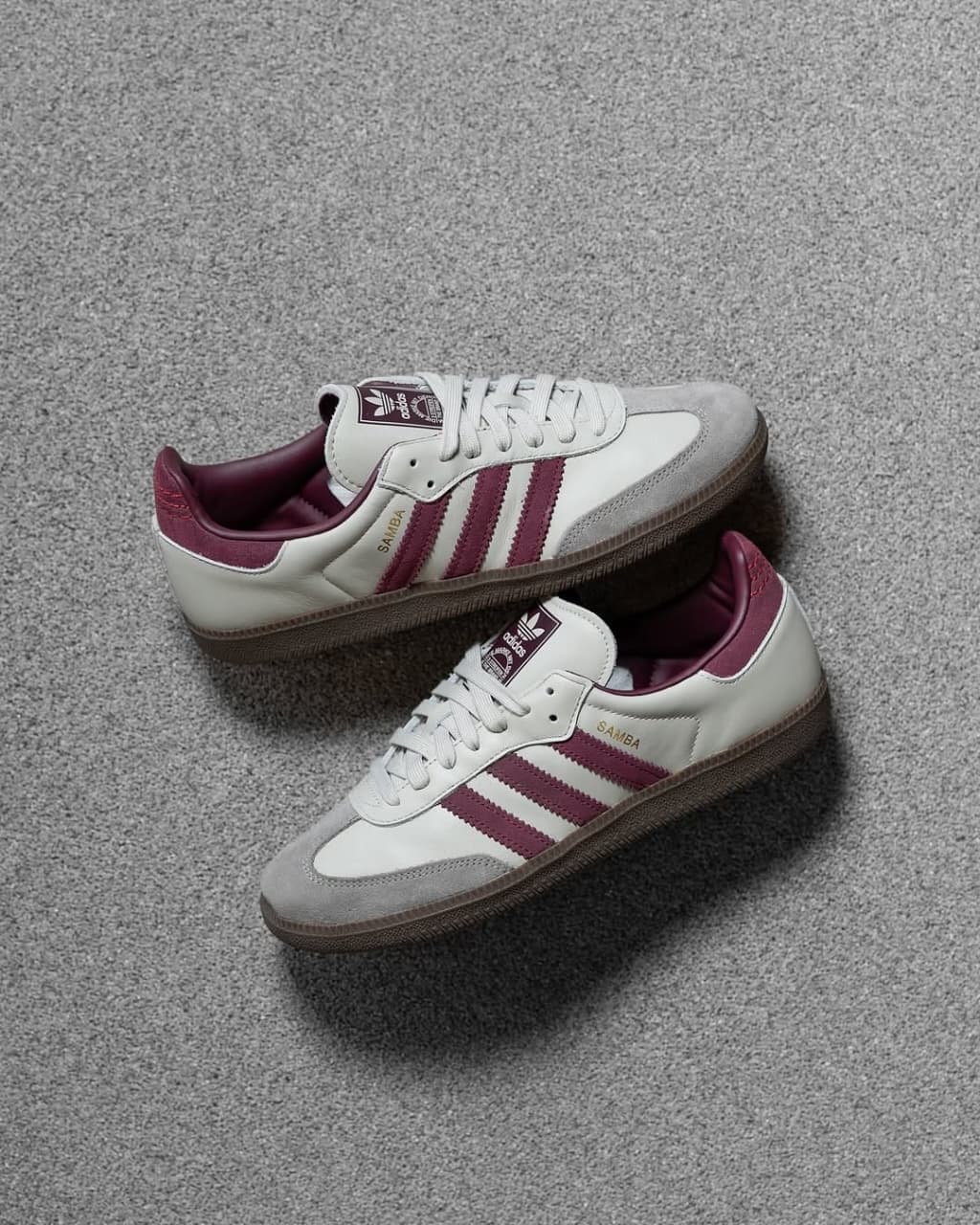 Adidas Samba Og "Putty Grey Maroon"