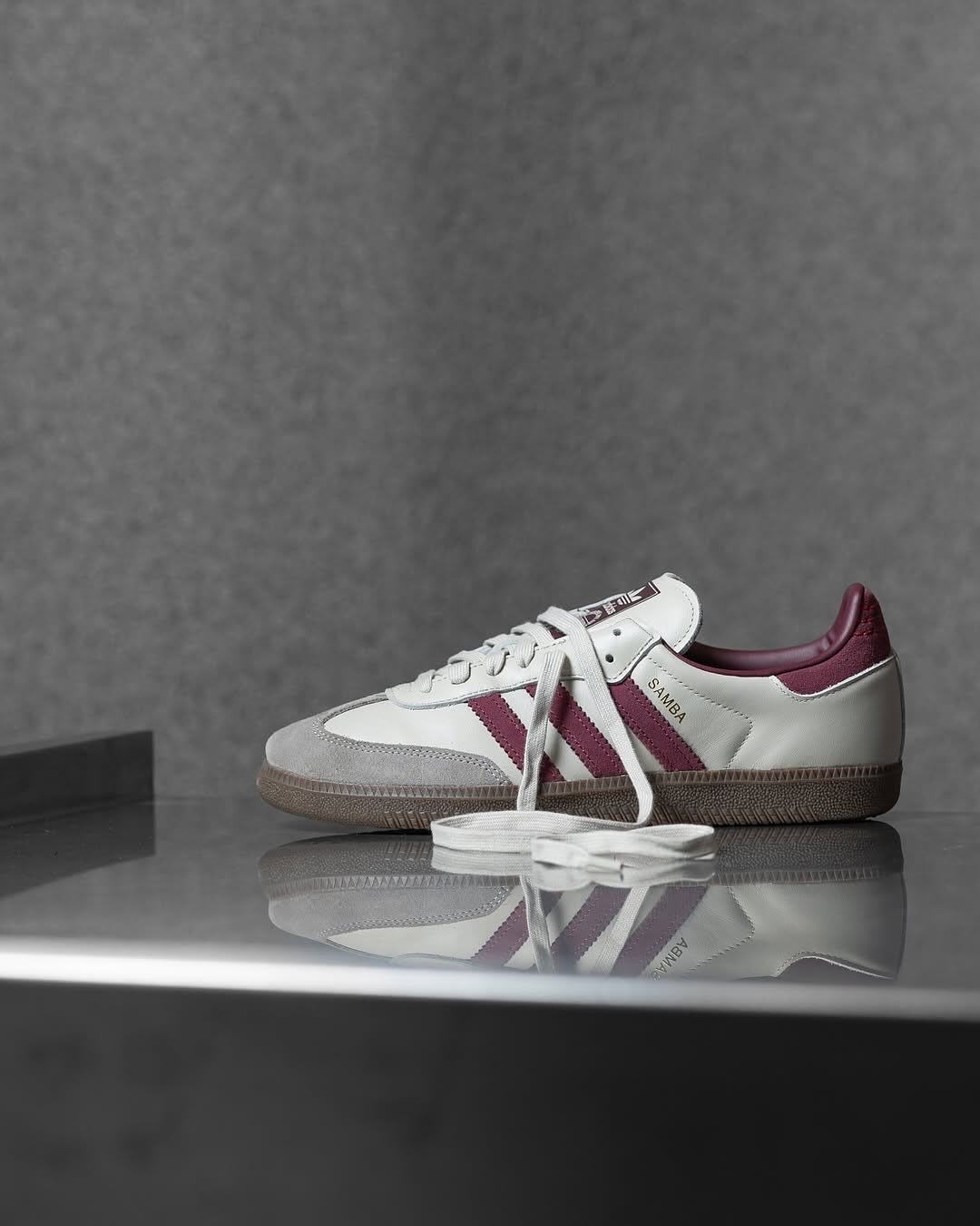 Adidas Samba Og "Putty Grey Maroon"
